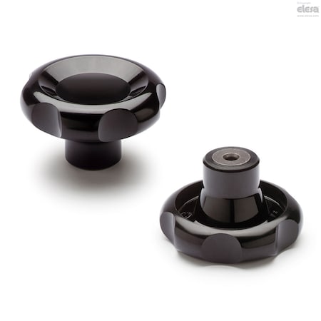 Elesa Black-oxide steel boss, plain hole, VL.155/70 A-10 VL.155-A